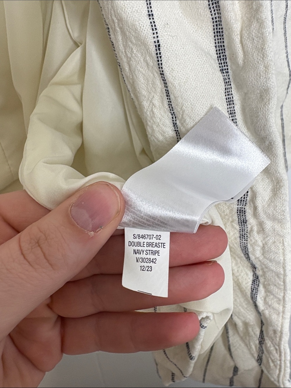 Old Navy Blazer Womens Extra Large Linen Blend Double Breasted Coastal Office - Picture 7 of 10